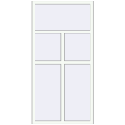Altest Pony 375 1000x2000 мм RAL 9016 Traffic white з двох сторін Altest Pony 375 1000x2000 мм RAL 9016 Traffic white з двох сторін