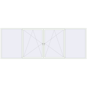 REHAU Euro 60 5000x1800 мм Білий (RAL 9016) з двох сторін