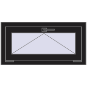 Altest Pony 375 800x400 мм RAL 8022 Black brown з двох сторін