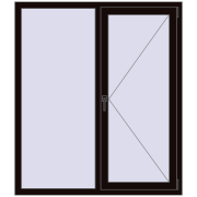 REHAU Euro 70 1300x1500 мм BLACK_BROWN з двох сторін REHAU Euro 70 1300x1500 мм BLACK_BROWN з двох сторін