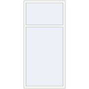 REHAU SYNEGO MD 1000x2100 мм Білий (RAL 9016) з двох сторін