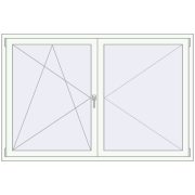 REHAU Brillant-Design 1800x1200 мм Білий (RAL 9016) з двох сторін