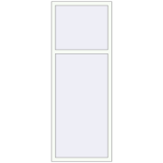 REHAU Brillant-Design 770x2040 мм Білий (RAL 9016) з двох сторін