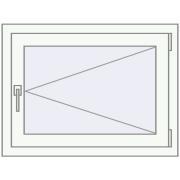 REHAU SYNEGO MD 800x600 мм Білий (RAL 9016) з двох сторін REHAU SYNEGO MD 800x600 мм Білий (RAL 9016) з двох сторін
