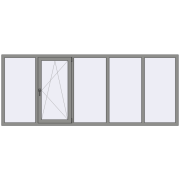 Altest Pony 375 3000x1200 мм RAL 9007 Grey aluminium з двох сторін
