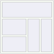 Вікна 1500x1500 мм Altest Pony 375 RAL 9016 Traffic white з двох сторін