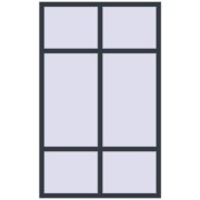 REHAU Euro 70 1240x2000 мм ANTHRACITE_GREY_STRUKTURAL з двох сторін