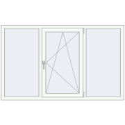 REHAU SYNEGO MD 1800x1100 мм Білий (RAL 9016) з двох сторін REHAU SYNEGO MD 1800x1100 мм Білий (RAL 9016) з двох сторін