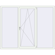 Вікна 2070x1650 мм REHAU Euro 70 Білий (RAL 9016) з двох сторін