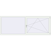 REHAU Brillant-Design 2680x1000 мм Білий (RAL 9016) з двох сторін