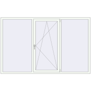 REHAU Euro 60 2360x1490 мм Білий (RAL 9016) з двох сторін REHAU Euro 60 2360x1490 мм Білий (RAL 9016) з двох сторін