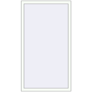 REHAU Brillant-Design 920x1550 мм Білий (RAL 9016) з двох сторін REHAU Brillant-Design 920x1550 мм Білий (RAL 9016) з двох сторін