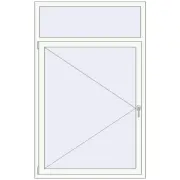 REHAU SYNEGO MD 1160x1850 мм Білий (RAL 9016) з двох сторін