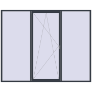 REHAU Brillant-Design 3000x2400 мм ANTHRACITE_GREY_STRUKTURAL з двох сторін