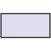 Altest Pony 375 2200x1100 мм RAL 9017 Traffic black з двох сторін