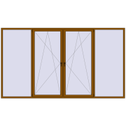 REHAU Euro 70 3700x2100 мм REHAU Euro 70 3700x2100 мм