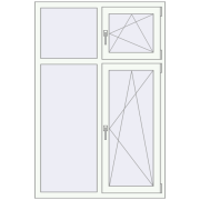 REHAU Brillant-Design 1100x1650 мм Білий (RAL 9016) з двох сторін REHAU Brillant-Design 1100x1650 мм Білий (RAL 9016) з двох сторін