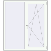 REHAU Euro 70 1340x1530 мм REHAU Euro 70 1340x1530 мм