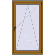 REHAU Euro 70 800x1400 мм LIGHT_OAK з двох сторін REHAU Euro 70 800x1400 мм LIGHT_OAK з двох сторін