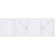 Altest Pony 375 3000x1000 мм RAL 9016 Traffic white з двох сторін