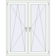 REHAU SYNEGO MD 1150x1450 мм Білий (RAL 9016) з двох сторін