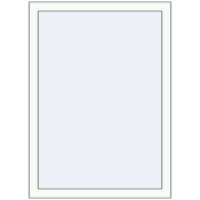 Вікна 800x1100 мм Altest Pony 375 RAL 9016 Traffic white з двох сторін