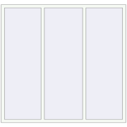 REHAU Brillant-Design 1900x1800 мм Білий (RAL 9016) з двох сторін REHAU Brillant-Design 1900x1800 мм Білий (RAL 9016) з двох сторін