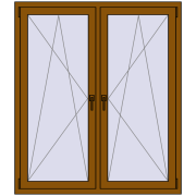REHAU Brillant-Design 1300x1500 мм GOLDEN OAK з двох сторін REHAU Brillant-Design 1300x1500 мм GOLDEN OAK з двох сторін