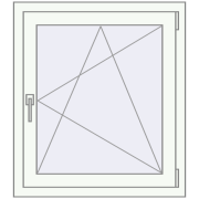 REHAU Brillant-Design 830x930 мм Білий (RAL 9016) з двох сторін REHAU Brillant-Design 830x930 мм Білий (RAL 9016) з двох сторін