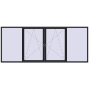 Вікна 3900x1600 мм REHAU Euro 70 Вікна 3900x1600 мм REHAU Euro 70