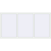 REHAU Euro 70 2300x1200 мм Білий (RAL 9016) з двох сторін