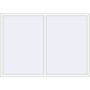 REHAU Euro 60 2100x1500 мм Білий (RAL 9016) з двох сторін