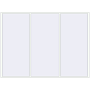REHAU Euro 70 3300x2440 мм Білий (RAL 9016) з двох сторін