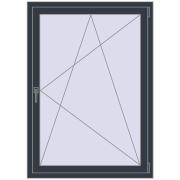 REHAU Euro 70 950x1370 мм ANTHRACITE_GREY_STRUKTURAL з двох сторін REHAU Euro 70 950x1370 мм ANTHRACITE_GREY_STRUKTURAL з двох сторін