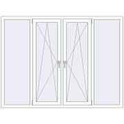 Вікна 2000x1500 мм REHAU Euro 70 Білий (RAL 9016) з двох сторін