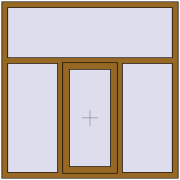 REHAU SYNEGO MD 1500x1500 мм LIGHT_OAK з двох сторін