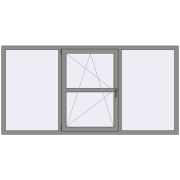 Altest Pony 375 2400x1200 мм RAL 9007 Grey aluminium з двох сторін