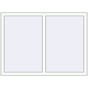 REHAU Euro 70 1300x950 мм Білий (RAL 9016) з двох сторін