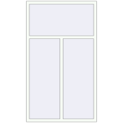 REHAU Euro 60 1180x2025 мм Білий (RAL 9016) з двох сторін