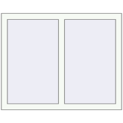 REHAU Euro 60 1000x800 мм Білий (RAL 9016) з двох сторін