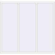 REHAU Euro 70 2100x2000 мм Білий (RAL 9016) з двох сторін