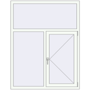 REHAU Euro 60 1250x1600 мм Білий (RAL 9016) з двох сторін