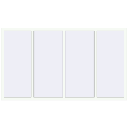 REHAU SYNEGO MD 2350x1350 мм Білий (RAL 9016) з двох сторін