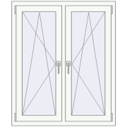 Вікна 1000x1200 мм REHAU Brillant-Design Білий (RAL 9016) з двох сторін