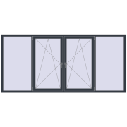 REHAU Euro 70 3000x1400 мм ANTHRACITE_GREY_STRUKTURAL з двох сторін REHAU Euro 70 3000x1400 мм ANTHRACITE_GREY_STRUKTURAL з двох сторін