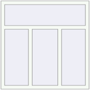 Вікна 1200x1200 мм REHAU Euro 60 Білий (RAL 9016) з двох сторін