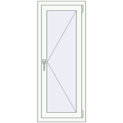 Вікна 500x1250 мм REHAU Euro 60