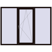 REHAU SYNEGO MD 2010x1510 мм BLACK_BROWN з двох сторін