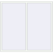 REHAU Euro 70 1800x1730 мм Білий (RAL 9016) з двох сторін REHAU Euro 70 1800x1730 мм Білий (RAL 9016) з двох сторін