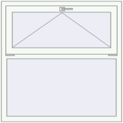 REHAU Euro 60 1100x1100 мм Білий (RAL 9016) з двох сторін REHAU Euro 60 1100x1100 мм Білий (RAL 9016) з двох сторін
